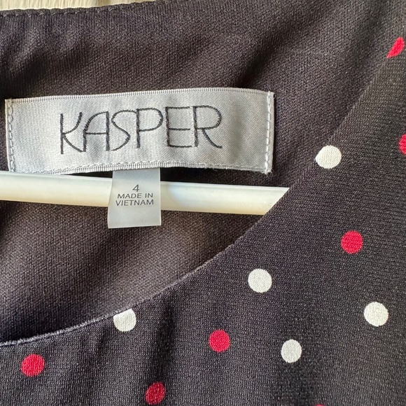 Women Beautiful Black/Red/White Polka Dot Dress Size 4. - Picture 3 of 12